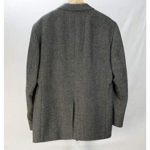 Nautica Options Gray Charcoal Black Blazer Herringbone Sport Coat Jacket 42R - Picture 2 of 7